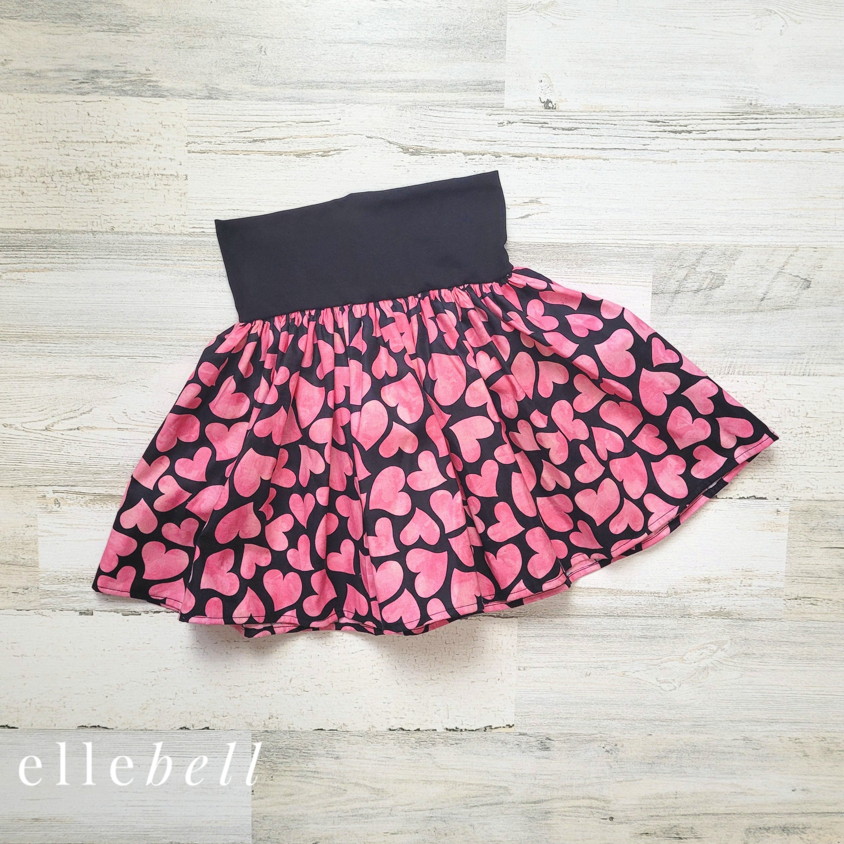 Clover Skirt - Hearts – Ellebell Design Company